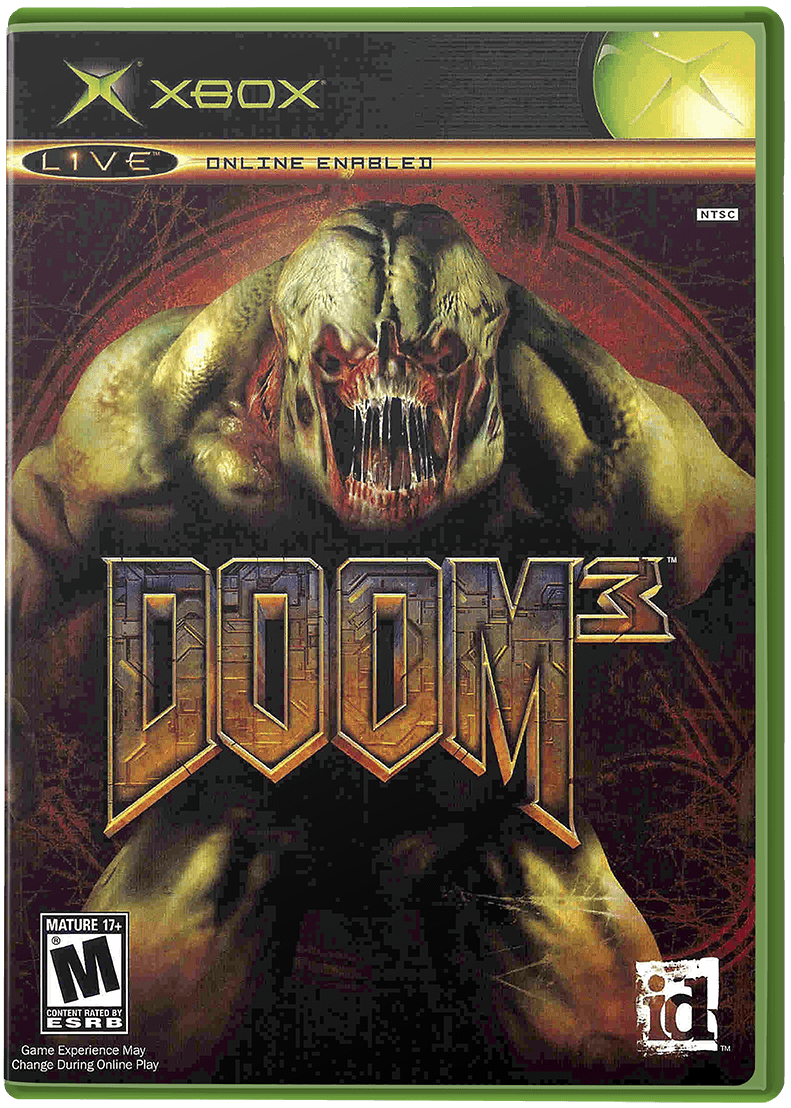Doom 3 box art for Xbox